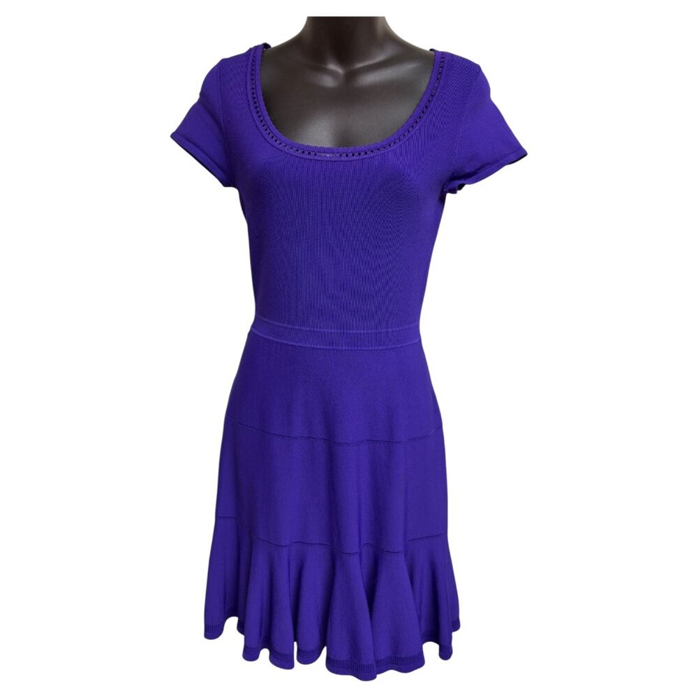 Diane Von Furstenberg St. Petersburg Grape Fit & Flare Dress